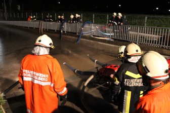 Pumparbeiten bei der Unterführung in Brandhof