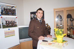 Schriftführer AW Michael Schneeberger bei seiner ersten Ansprache